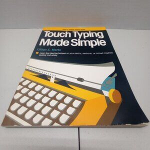 Vintage "Touch Typing Made Simple" Book by Lillian S. Marks Retro Typewriter